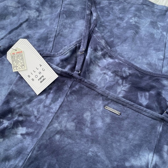 BILLABONG Easy On Me Tie-dye Mini Dress In Charcoal - Picture 5 of 9